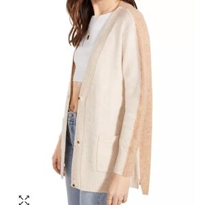 BB Dakota Study Date Color Blocked Cardigan